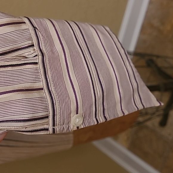 Womens Ralph Lauren Silk Stripe Buttom Up Blouse Slim Fit Size 4 - Picture 5 of 8